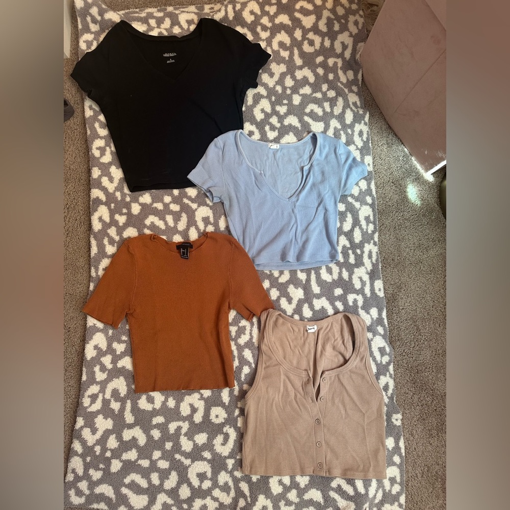 Bundle! Four casual shirts, all size small
